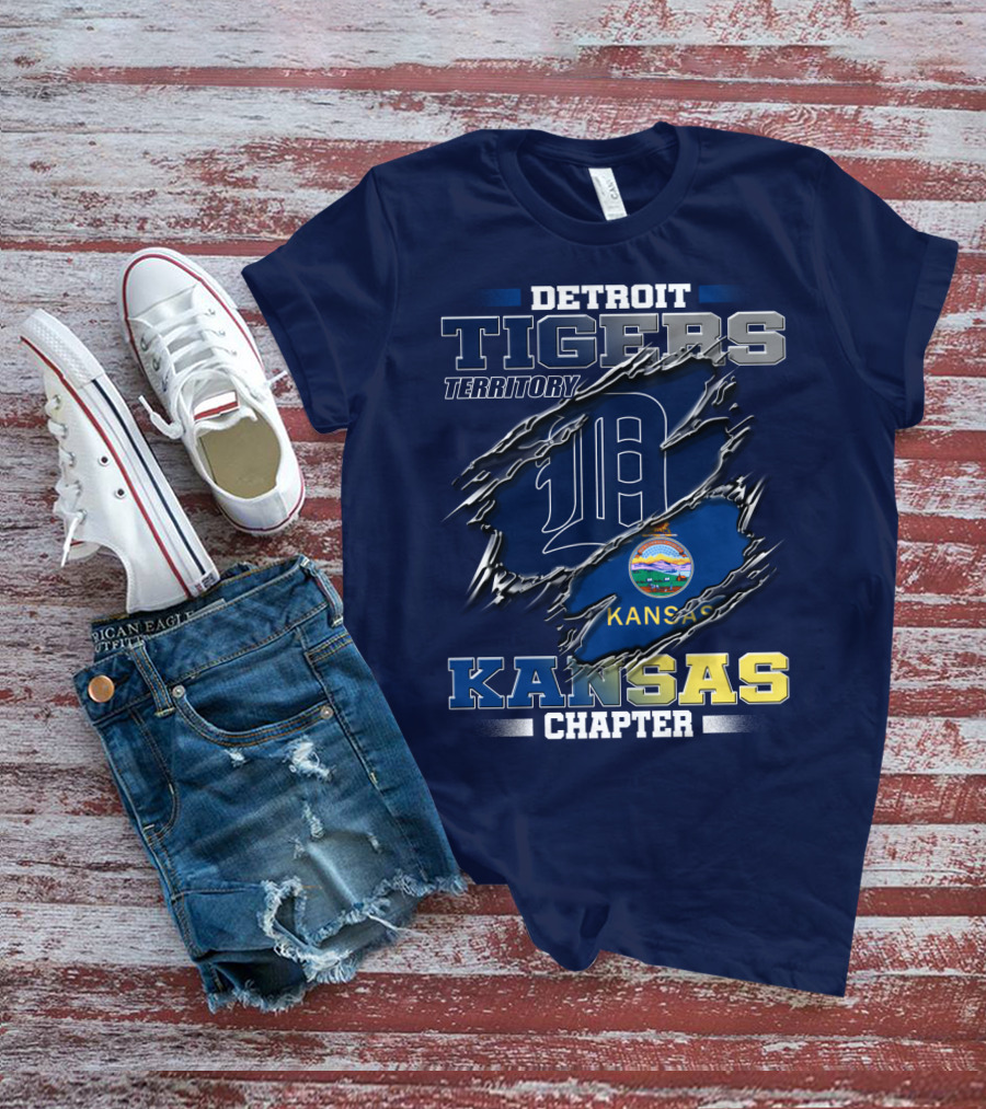 Detroit Tigers Territory Kansas Chapter T-Shirt