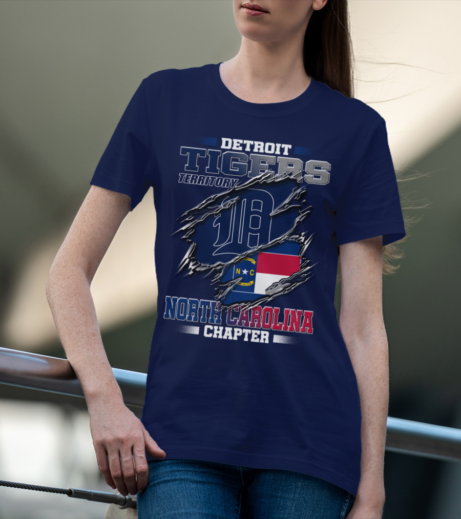 Detroit Tigers Territory North Carolina Chapter T-Shirt