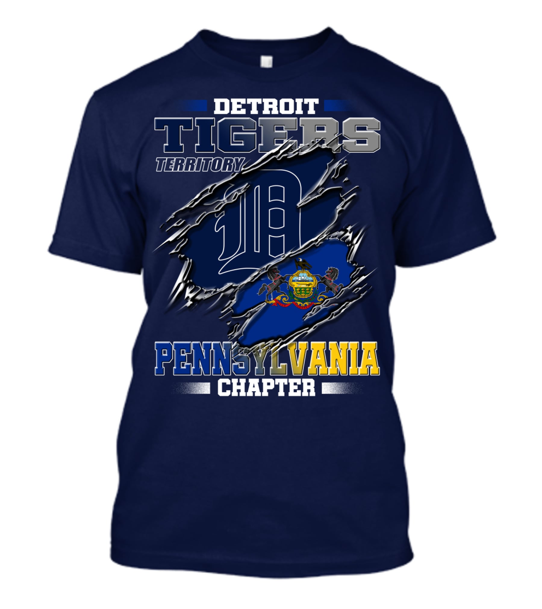 Detroit Tigers Territory Pennsylvania Chapter T-Shirt