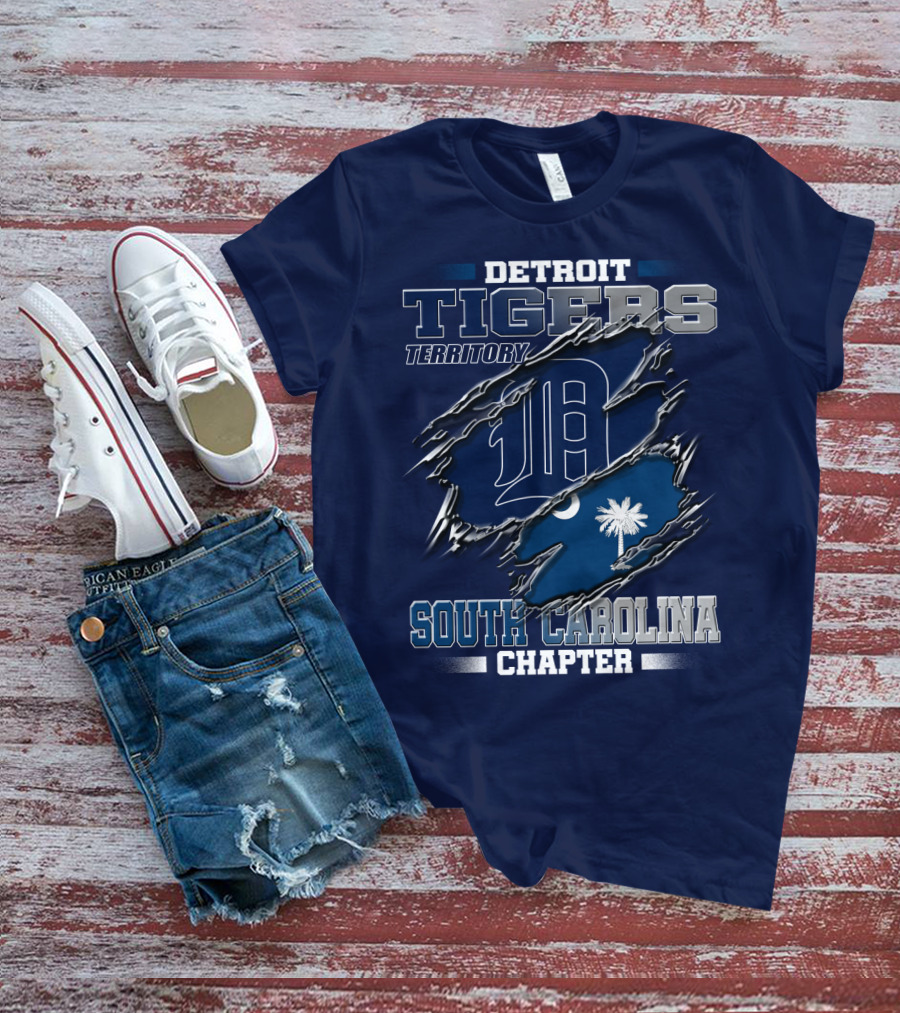 Detroit Tigers Territory South Carolina Chapter T-Shirt