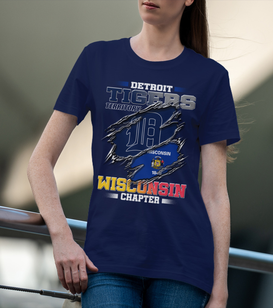 Detroit Tigers Territory Wisconsin Chapter 1848 T-Shirt