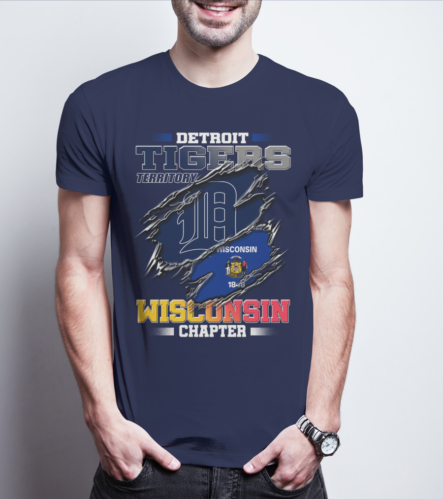 Detroit Tigers Territory Wisconsin Chapter 1848 T-Shirt