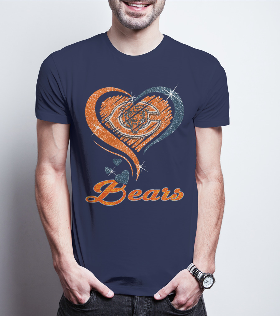 Bears Heart With Chicago Bears T-Shirt