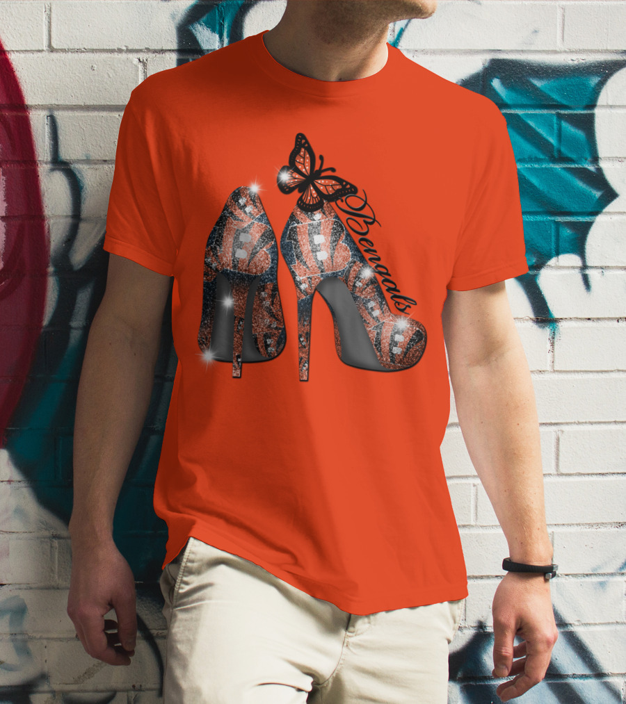 Bengals High Heels Butterfly T-Shirt