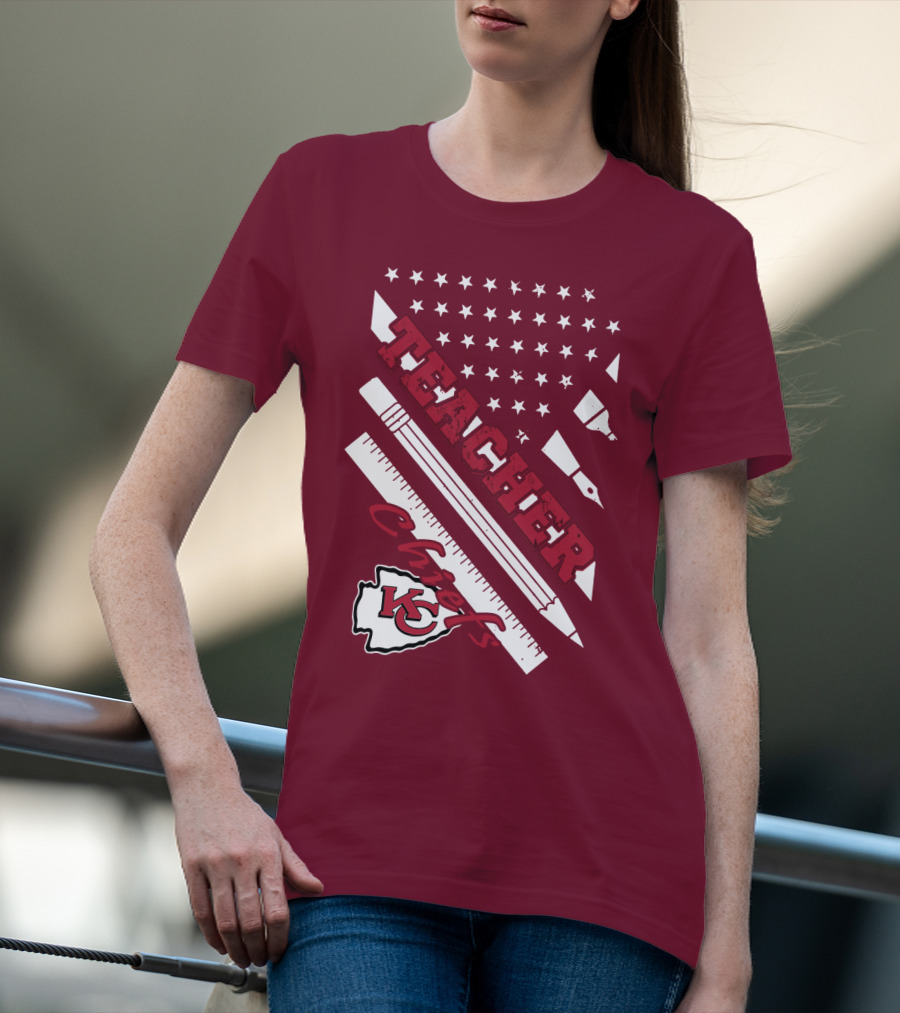 Kansas City Chiefs Teacher Stars And Stripes T-Shirt