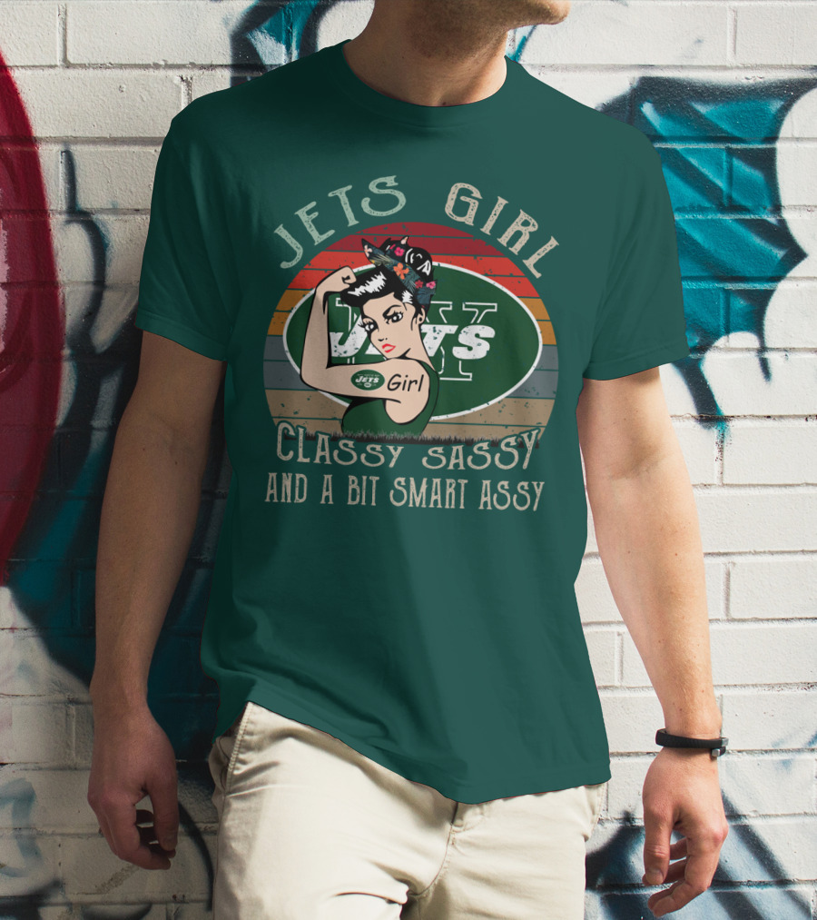 Jets Girl Classy Sassy And A Bit Smart Assy T-Shirt