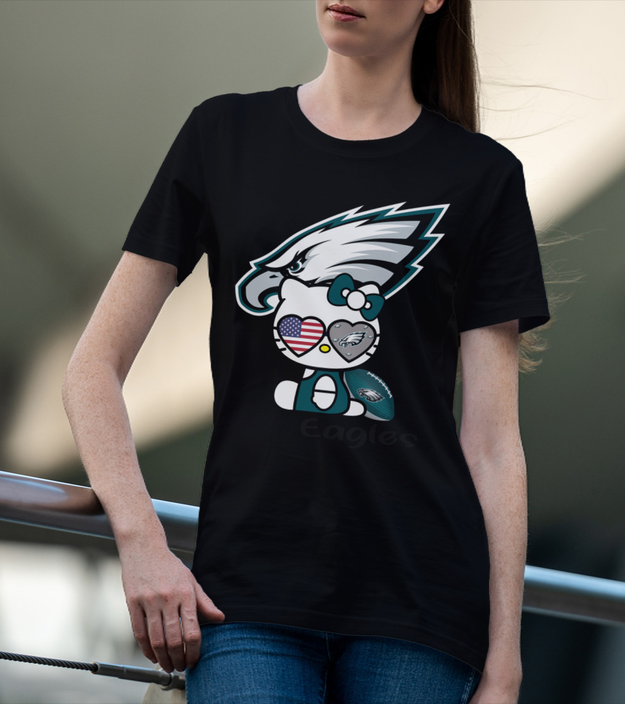 Hello Eagles Philadelphia Eagles Football Team Fan T-Shirt