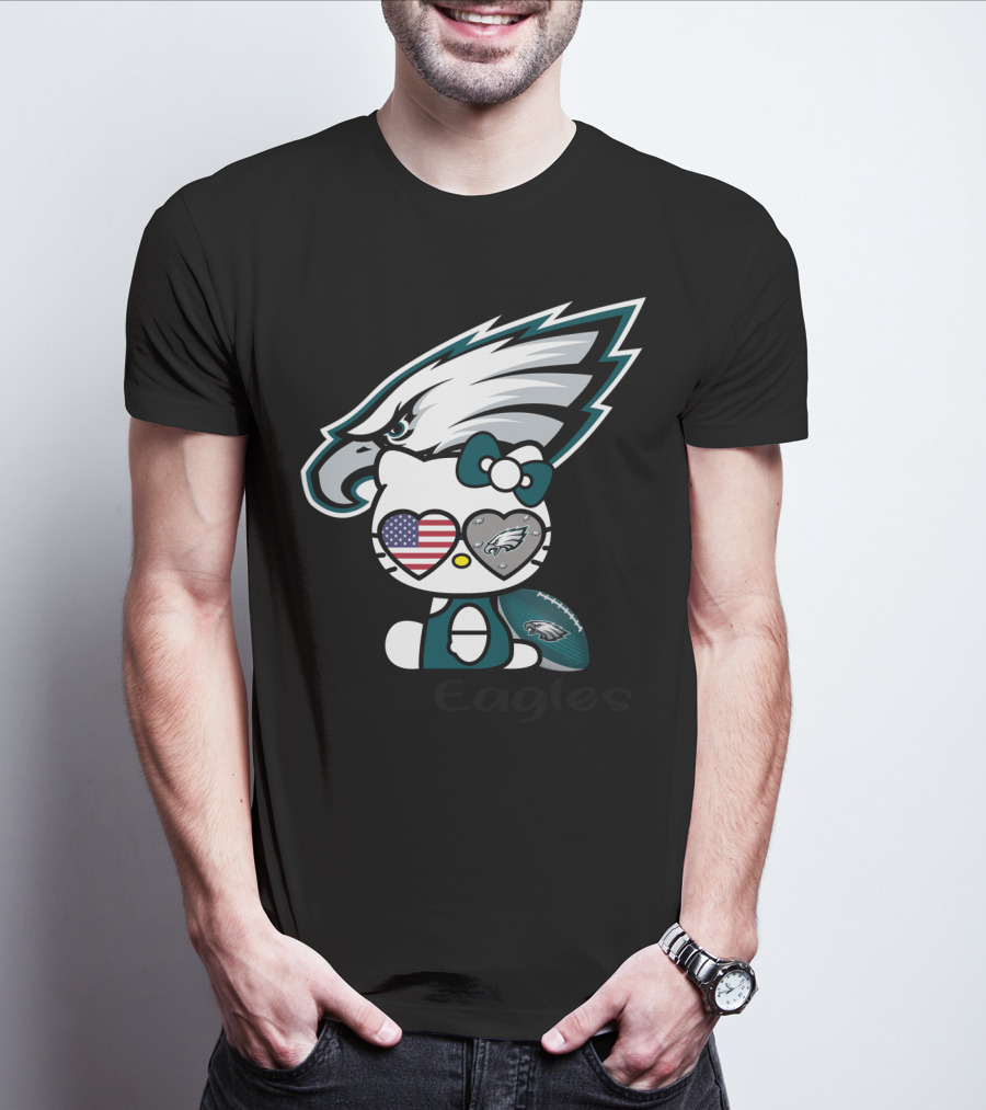 Hello Eagles Philadelphia Eagles Football Team Fan T-Shirt
