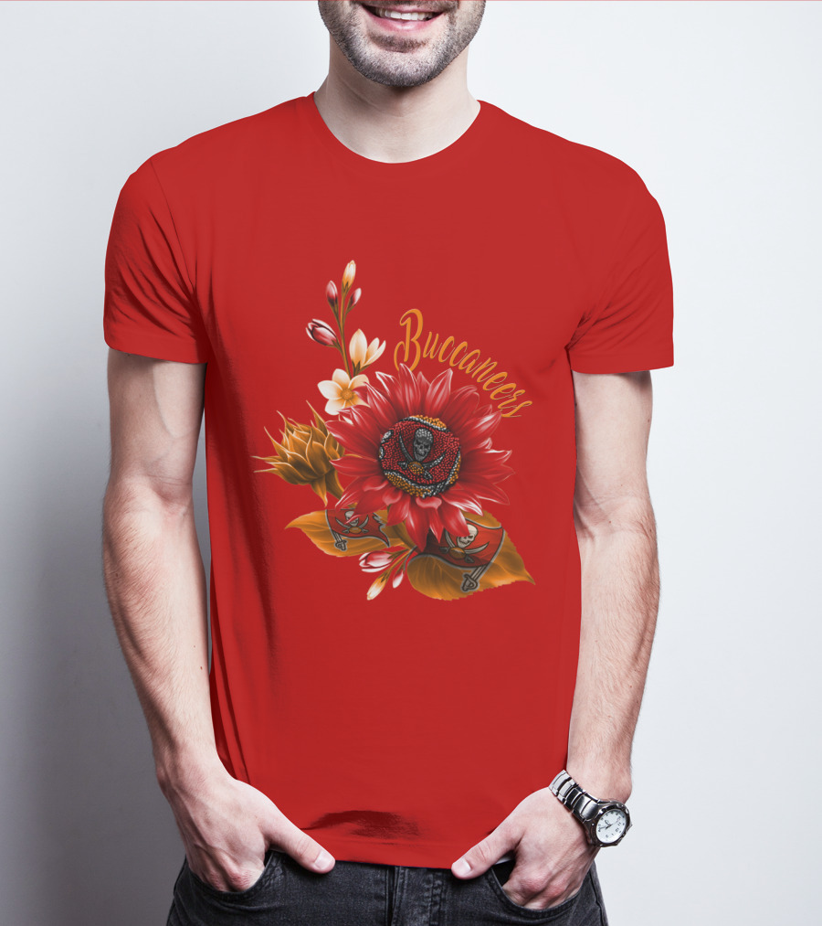 Buccaneers Floral Skull T-Shirt