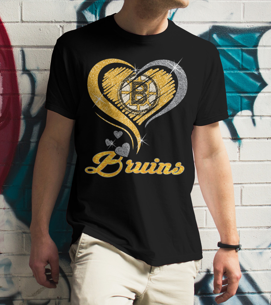 Boston Bruins Heart T-Shirt