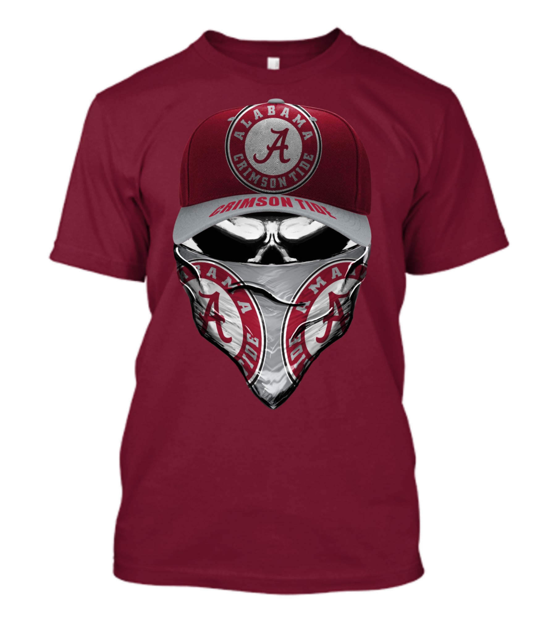 Alabama Crimson Tide A Logo Bandana Mask T-Shirt