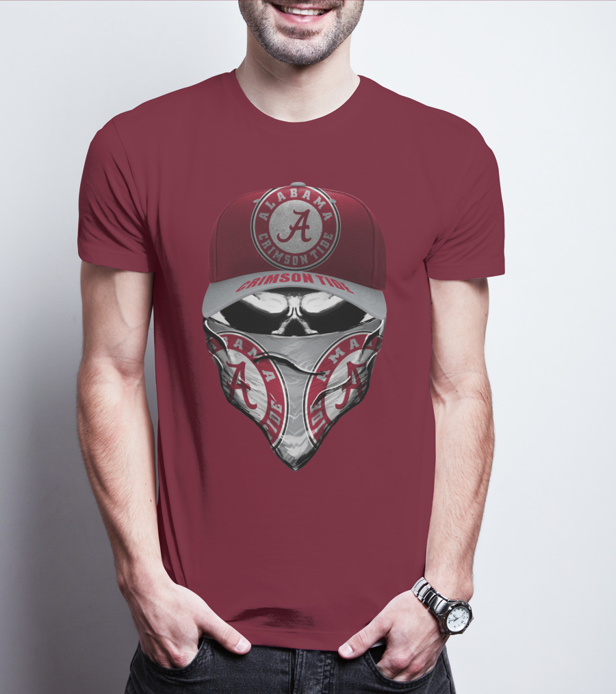 Alabama Crimson Tide A Logo Bandana Mask T-Shirt