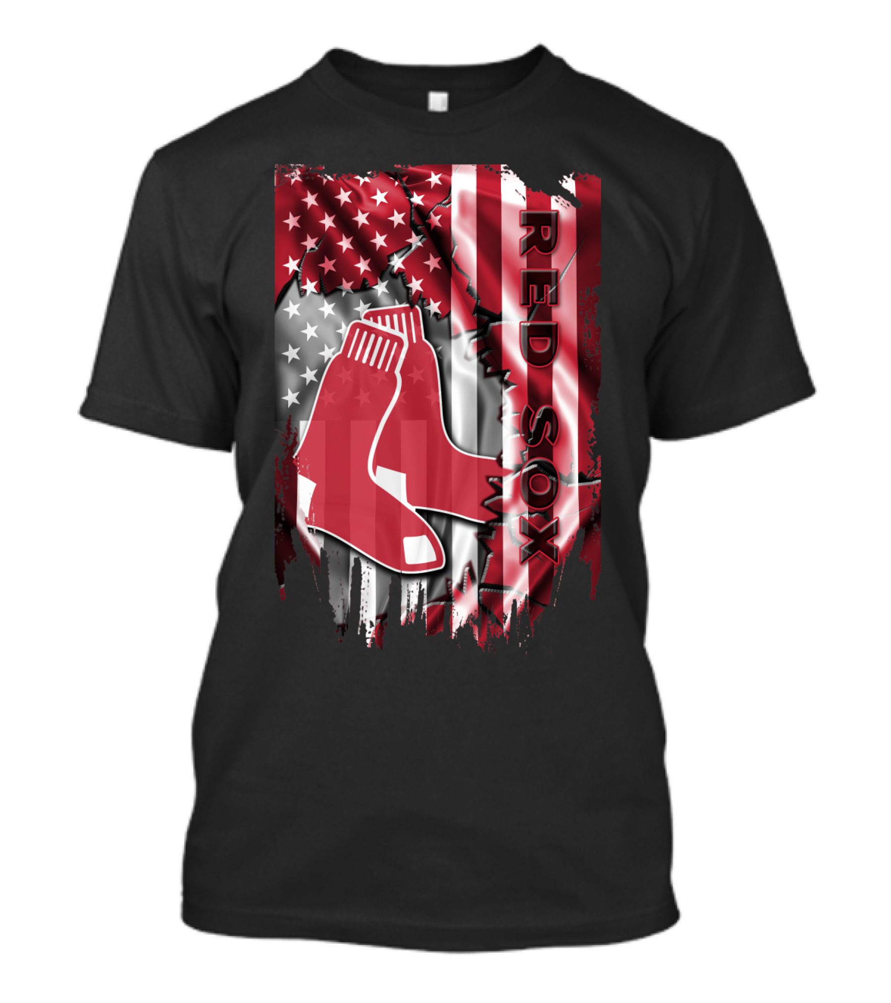 Boston Red Sox American Flag Sox Banner T-Shirt