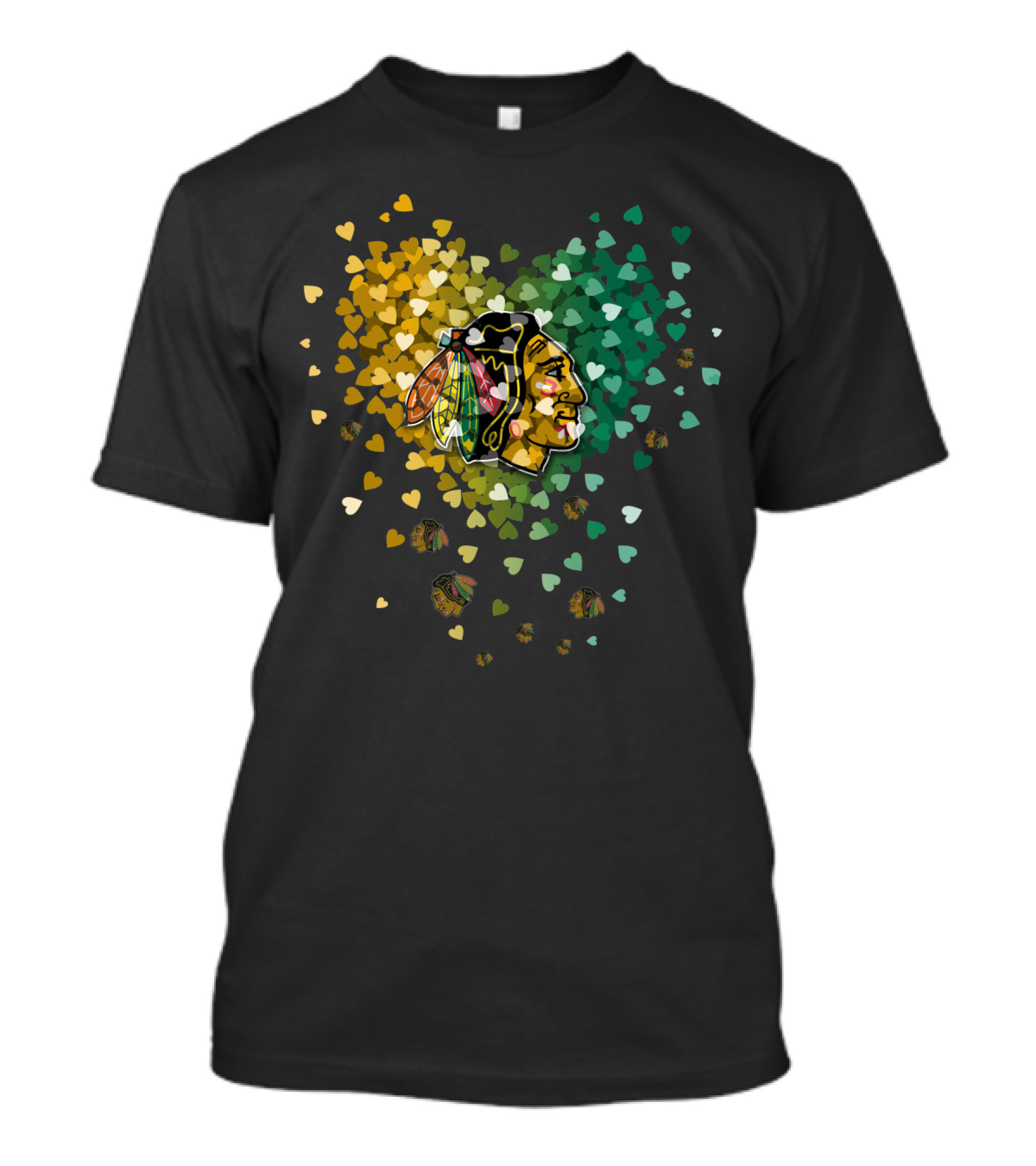 Chicago Blackhawks Hearts T-Shirt