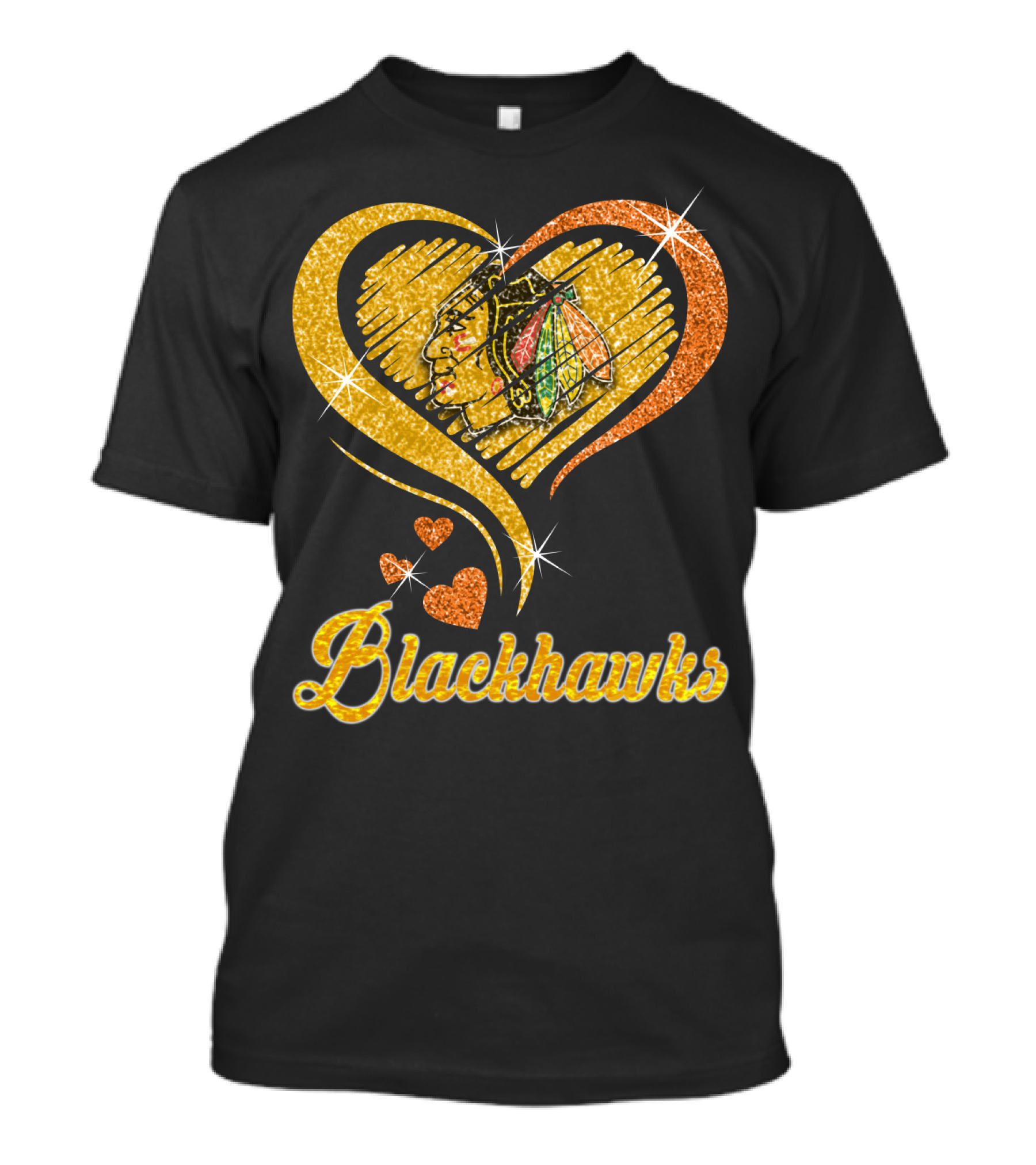 Blackhawks Heart T-Shirt