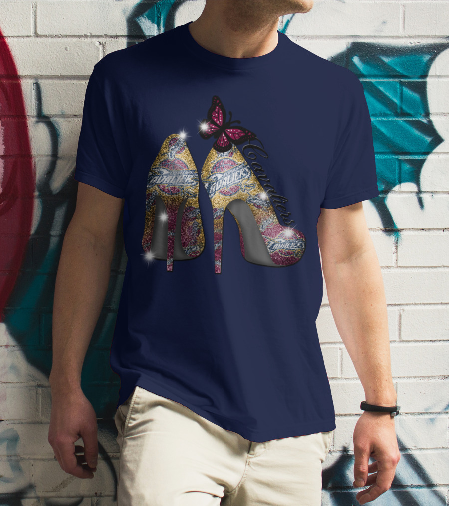 Cleveland Cavaliers Heels With Butterfly T-Shirt