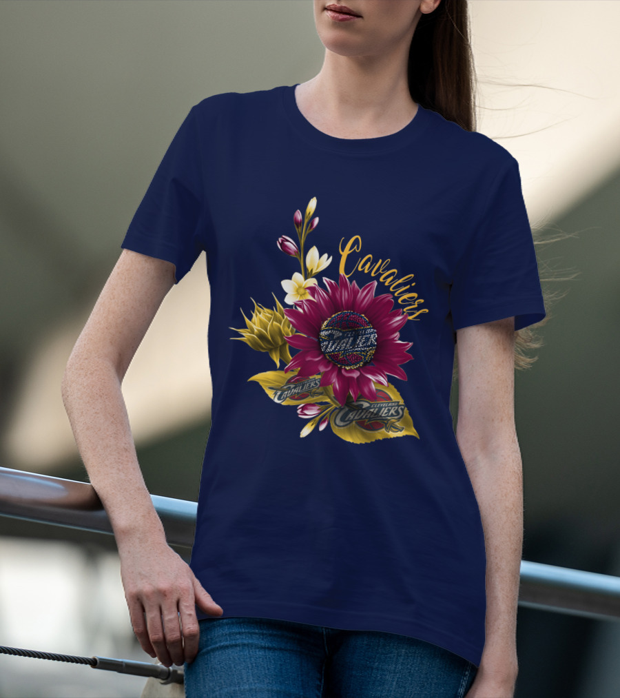 Cleveland Cavaliers Floral Basketball T-Shirt