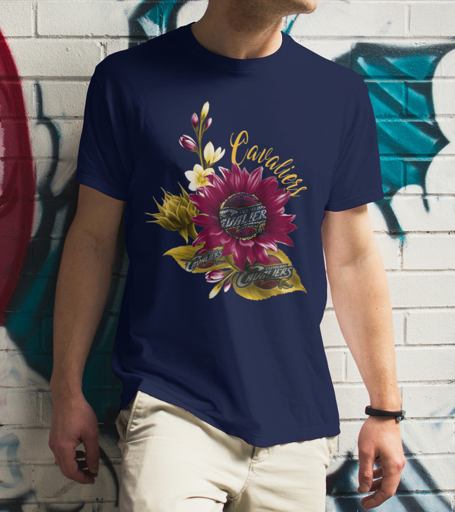 Cleveland Cavaliers Floral Basketball T-Shirt