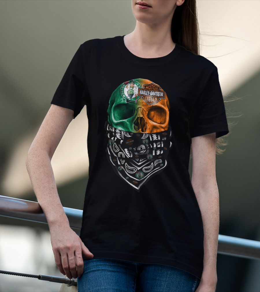 Harley Davidson Celtics Skull Bandana T-Shirt