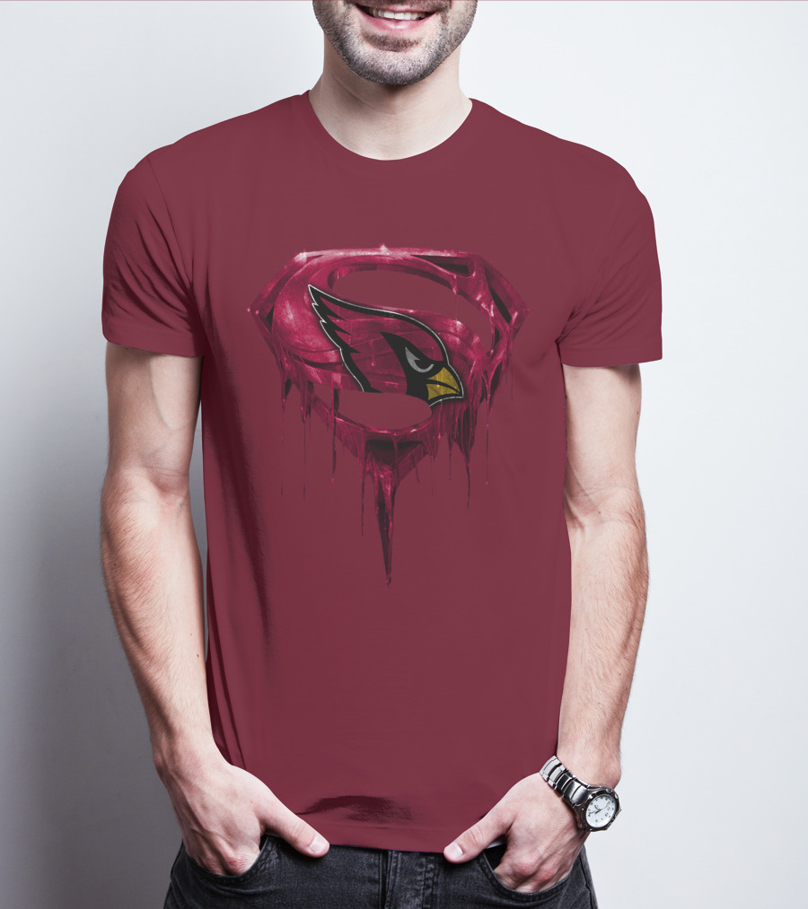 Arizona Cardinals Dripping Superman T-Shirt