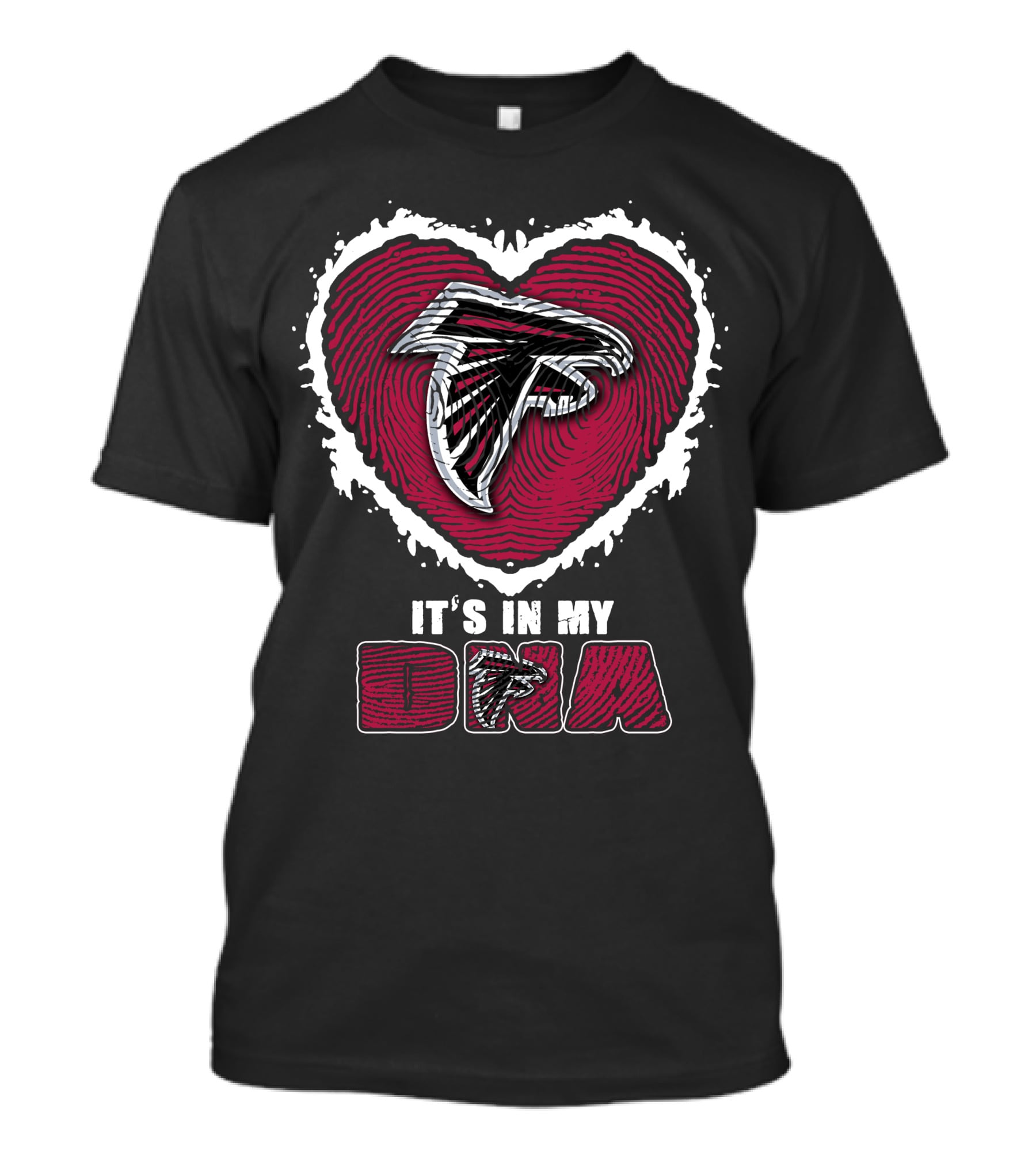 It's In My DNA Atlanta Falcons Heart T-Shirt