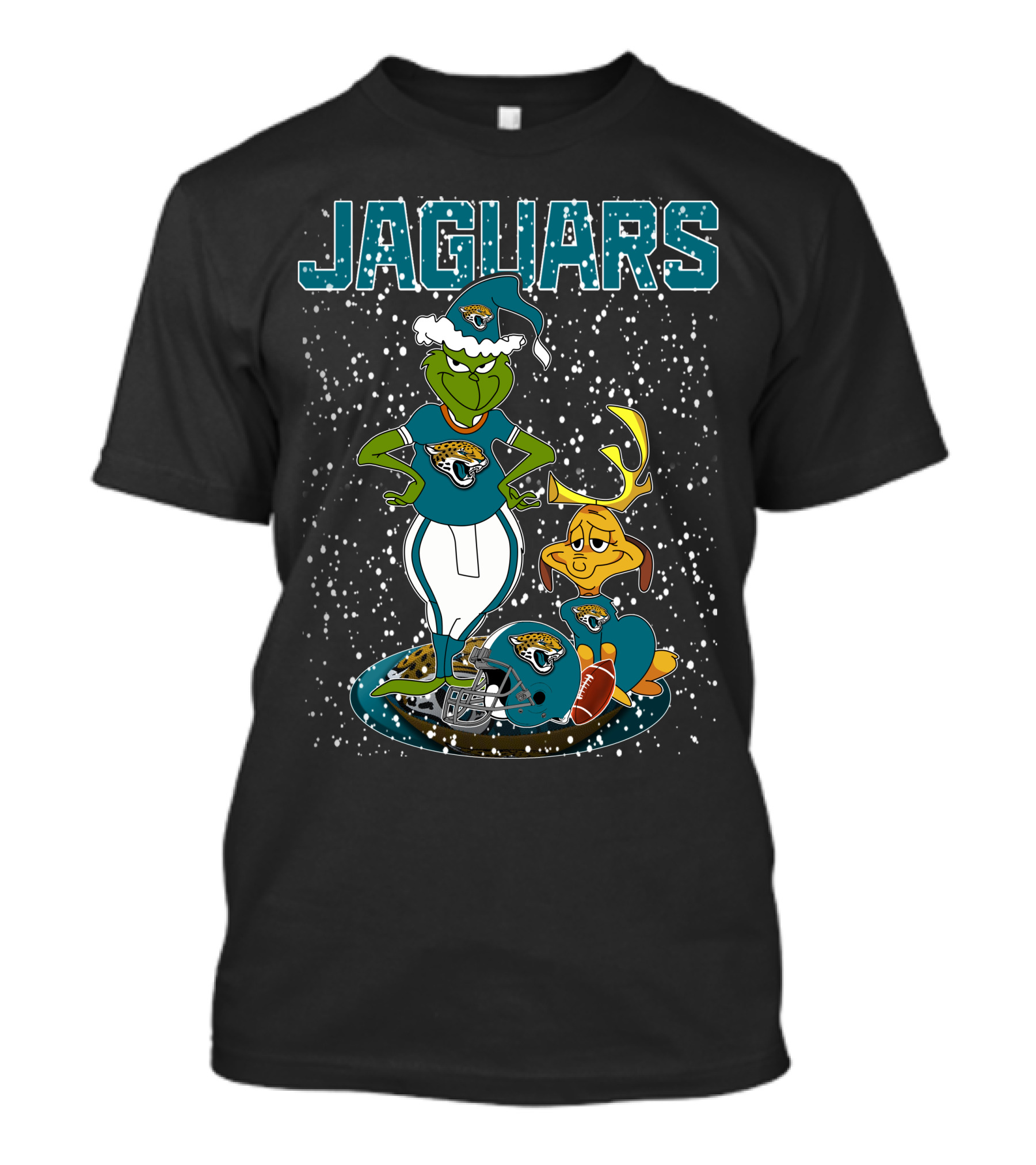 Grinchxmas Jaguars Christmas Jacksonville Football Grinch And Max T-Shirt