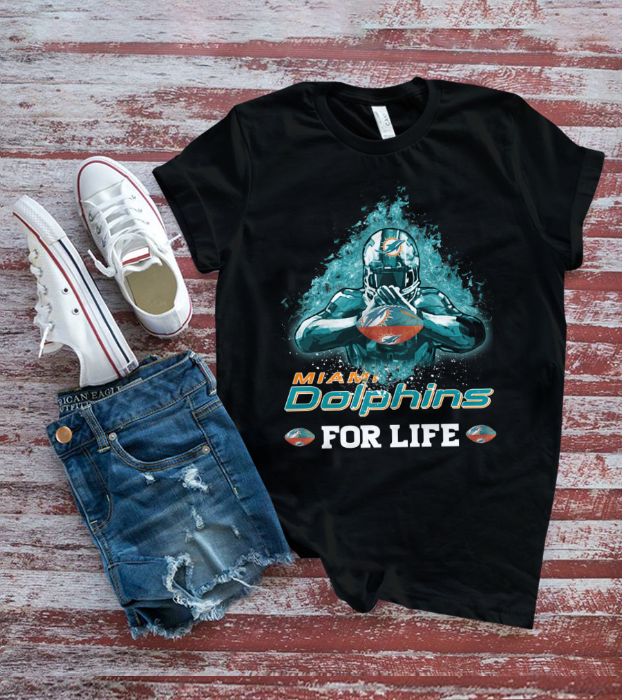 Miami Dolphins For Life Football T-Shirt