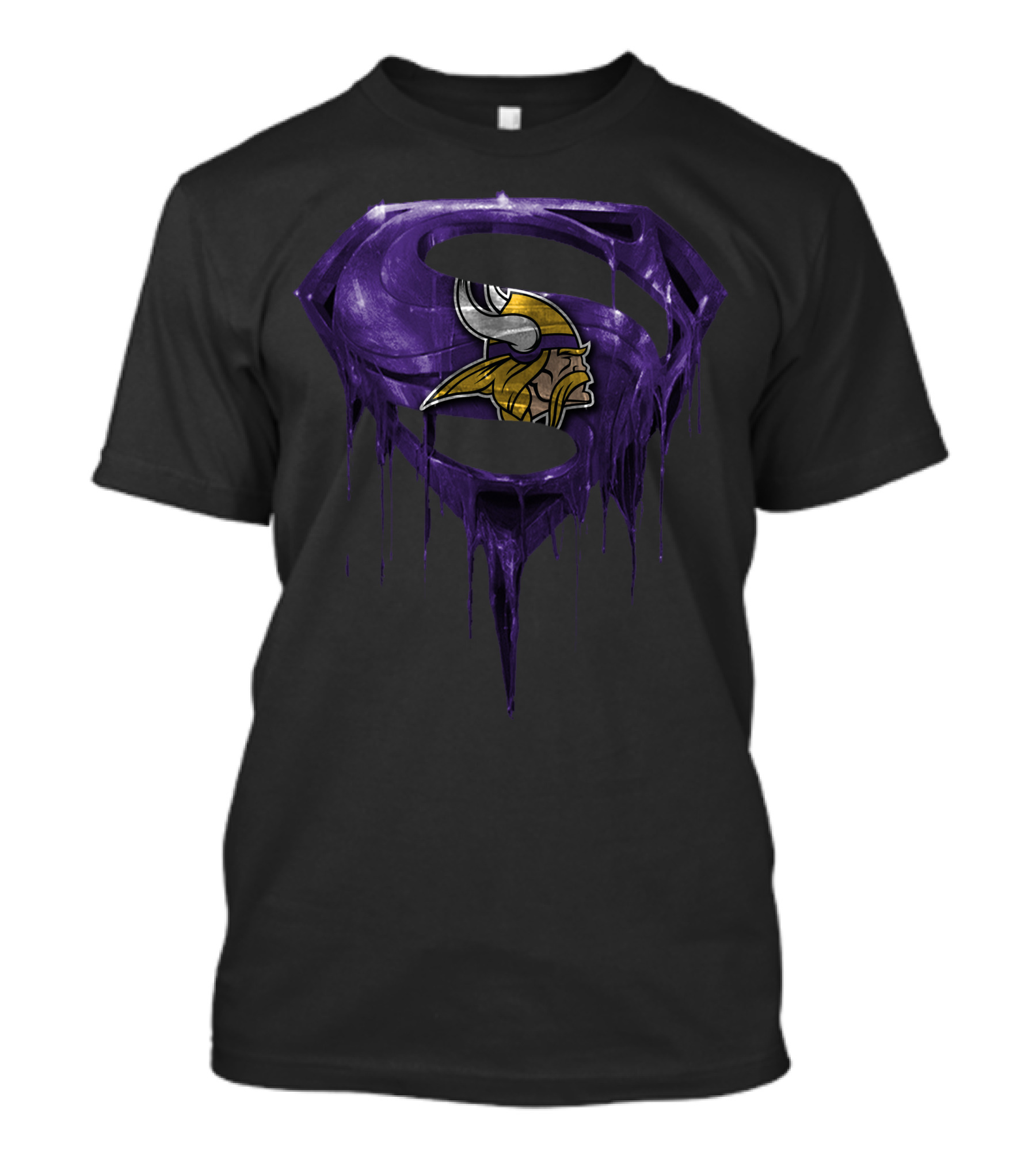 Minnesota Vikings Dripping Superhero T-Shirt
