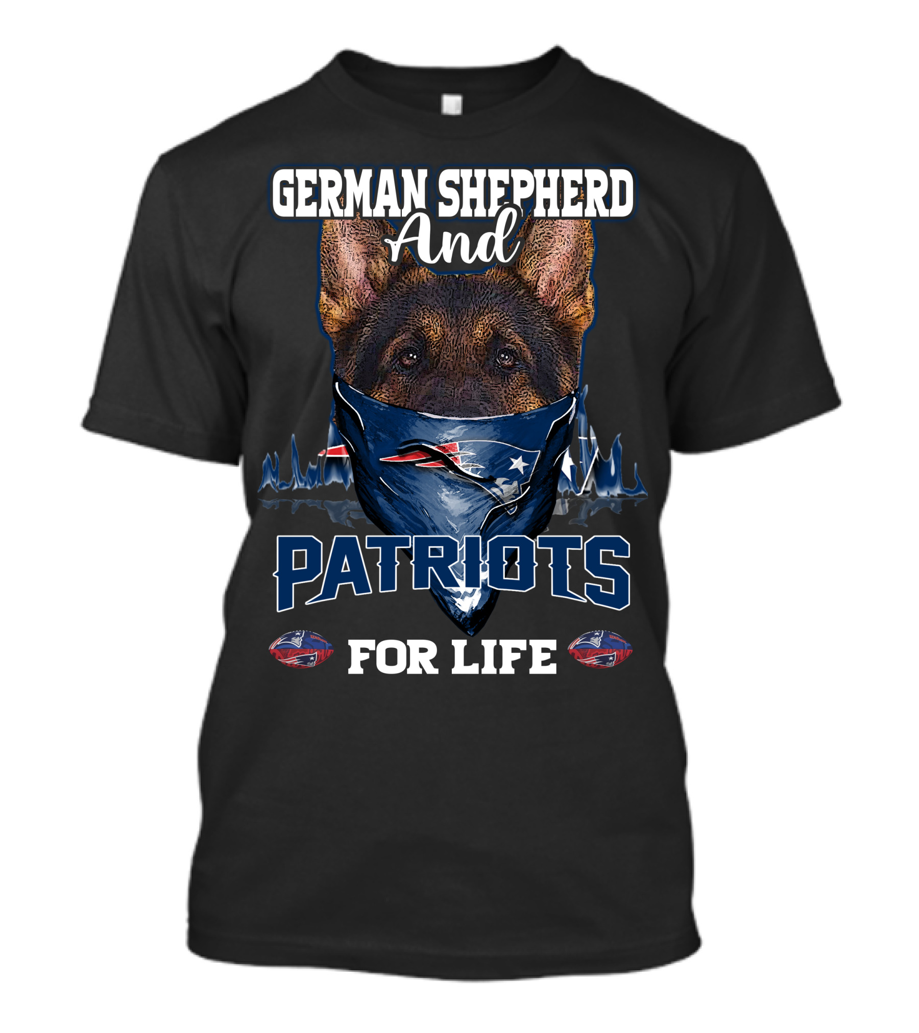 German Shepherd And Patriots For Life T-Shirt