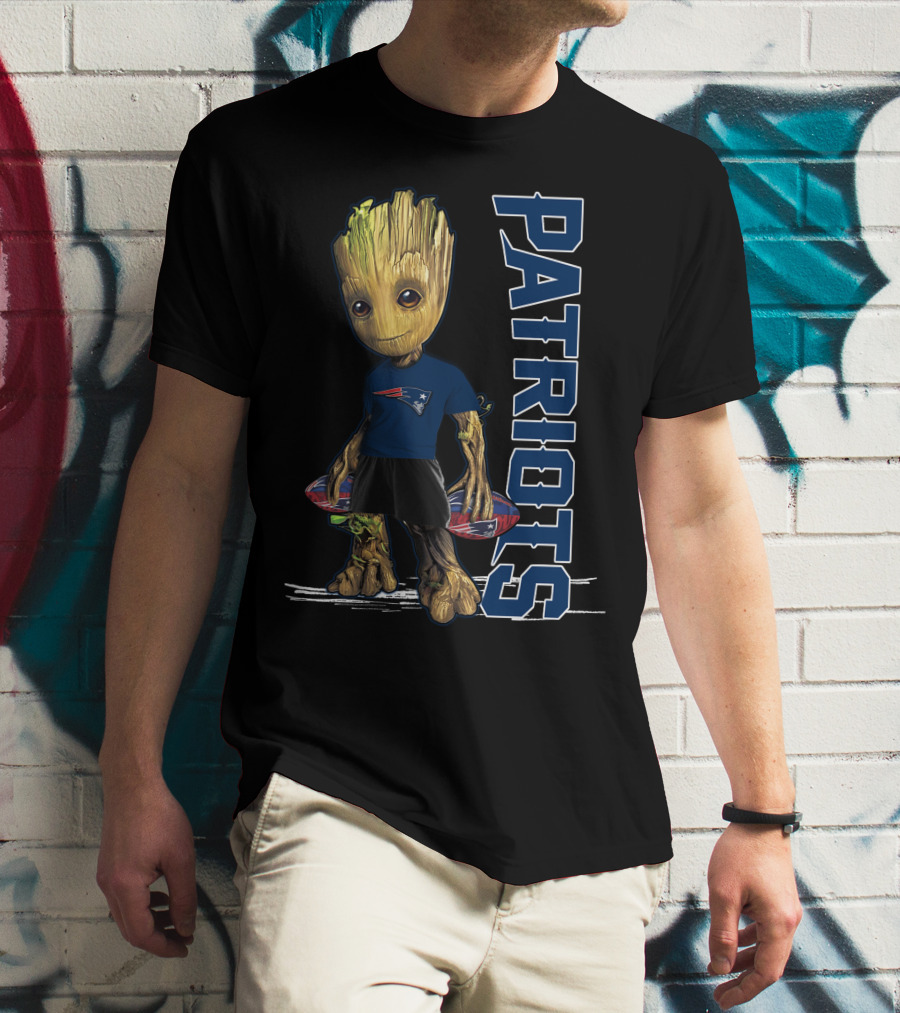 Groot Patriots New England Football Fan Character T-Shirt