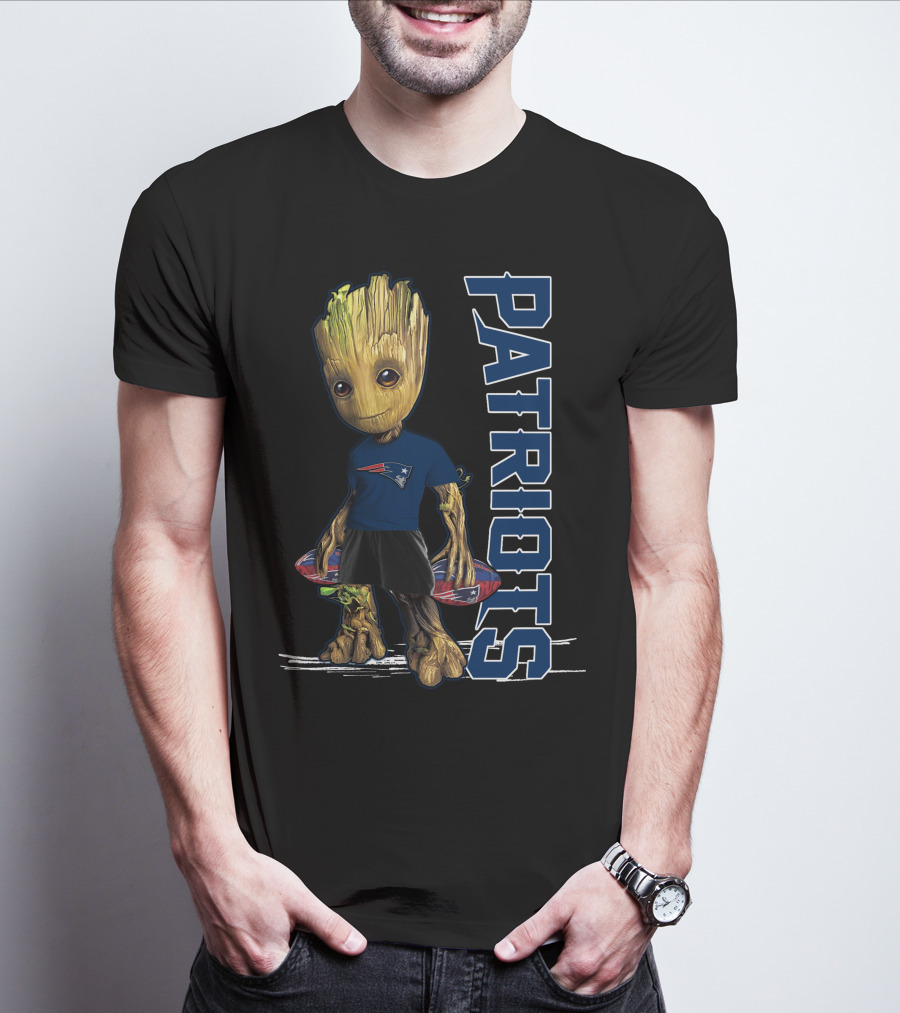 Groot Patriots New England Football Fan Character T-Shirt