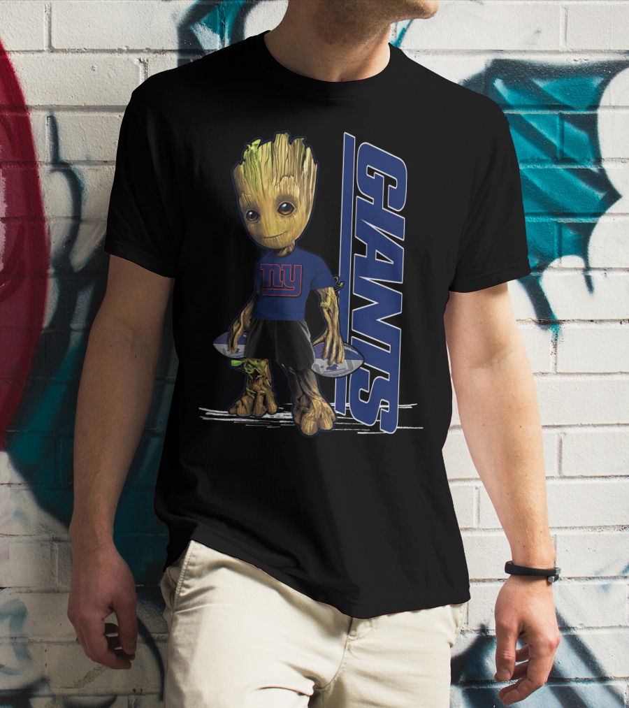 Groot New York Giants NFL Character Crossover T-Shirt