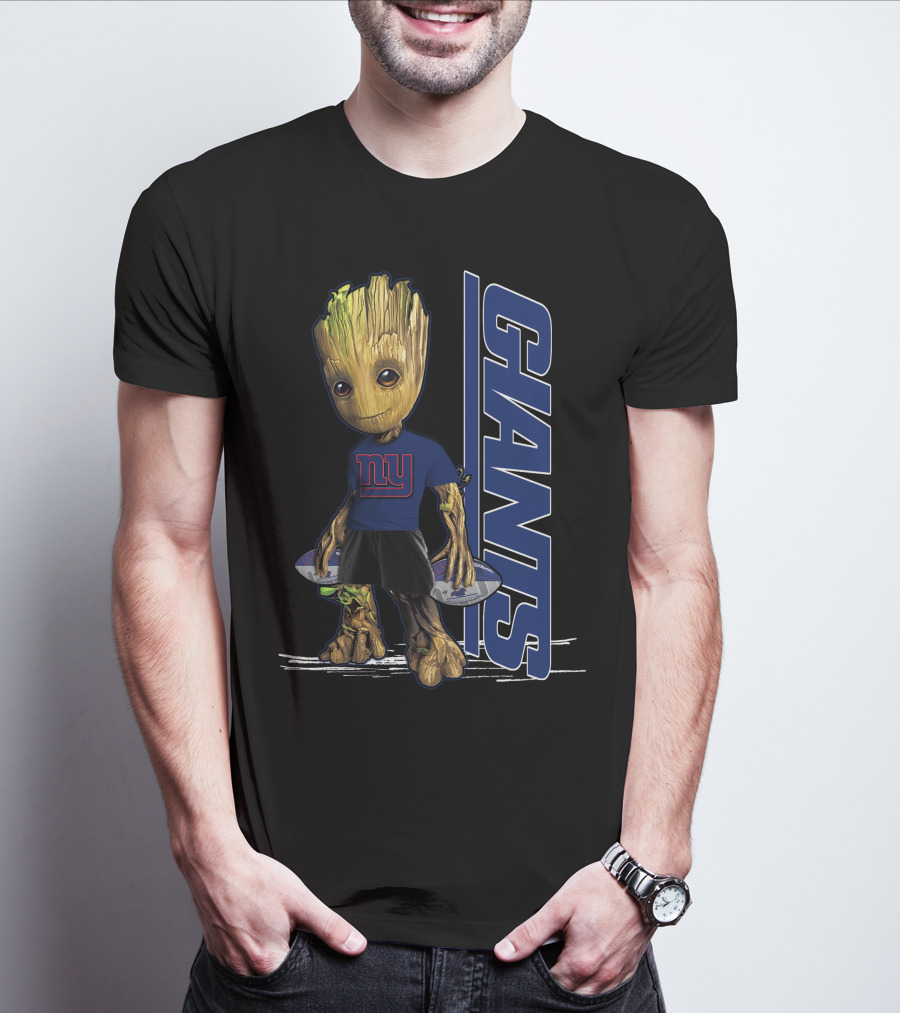 Groot New York Giants NFL Character Crossover T-Shirt