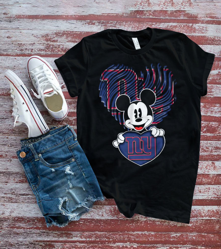 Mick NY Giants Heart T-Shirt
