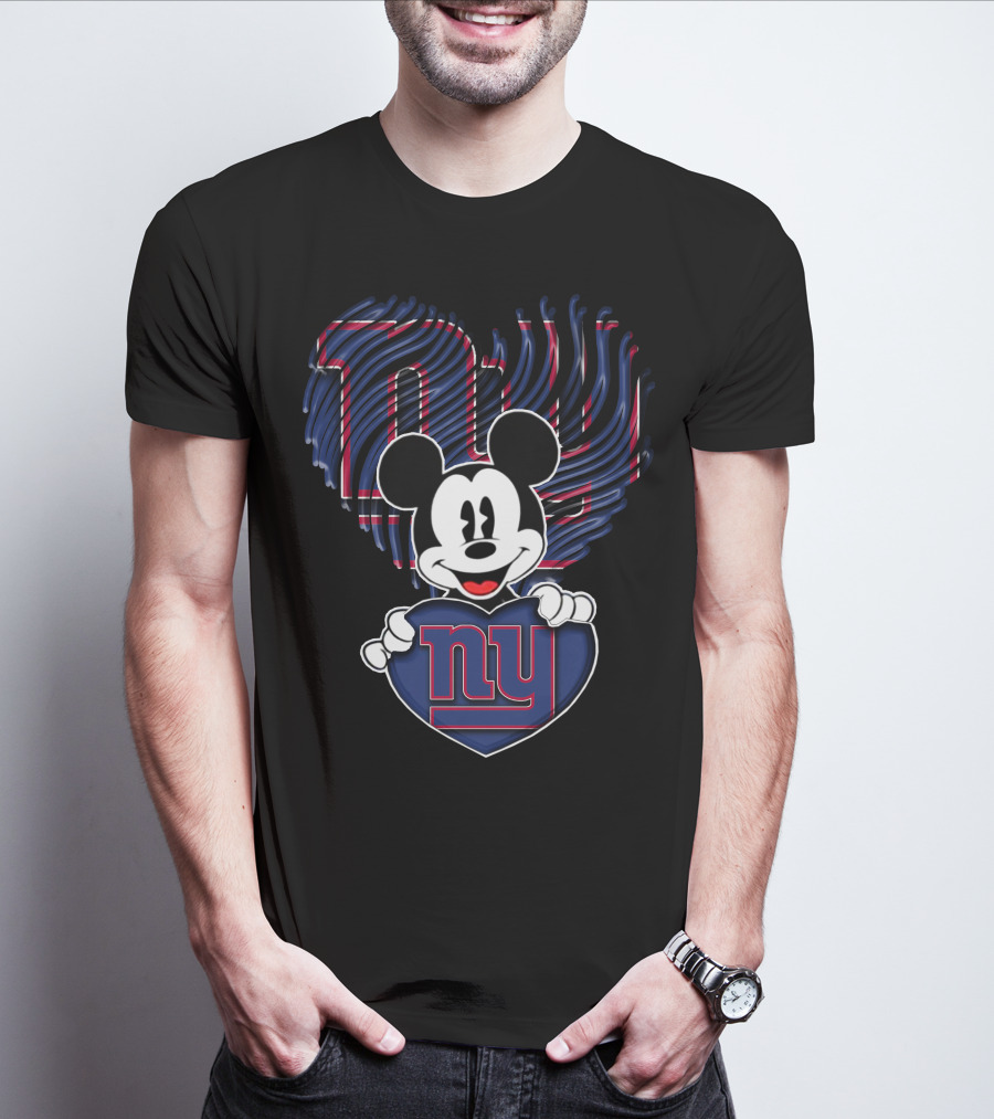 Mick NY Giants Heart T-Shirt