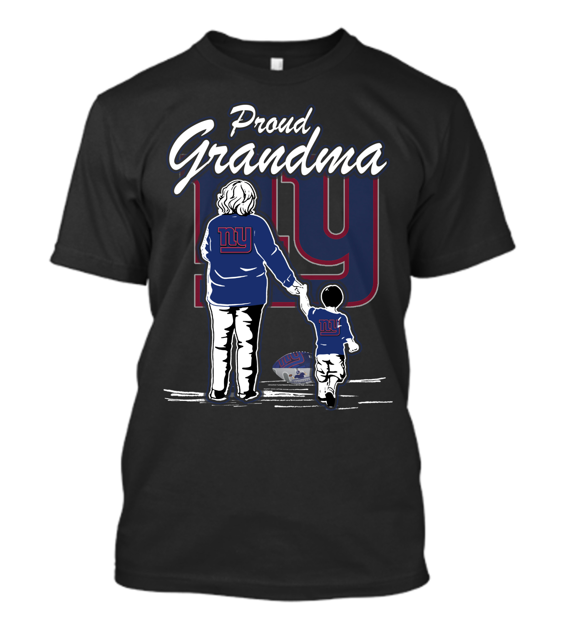 Proud Grandma New York Giants Family Fan Love T-Shirt