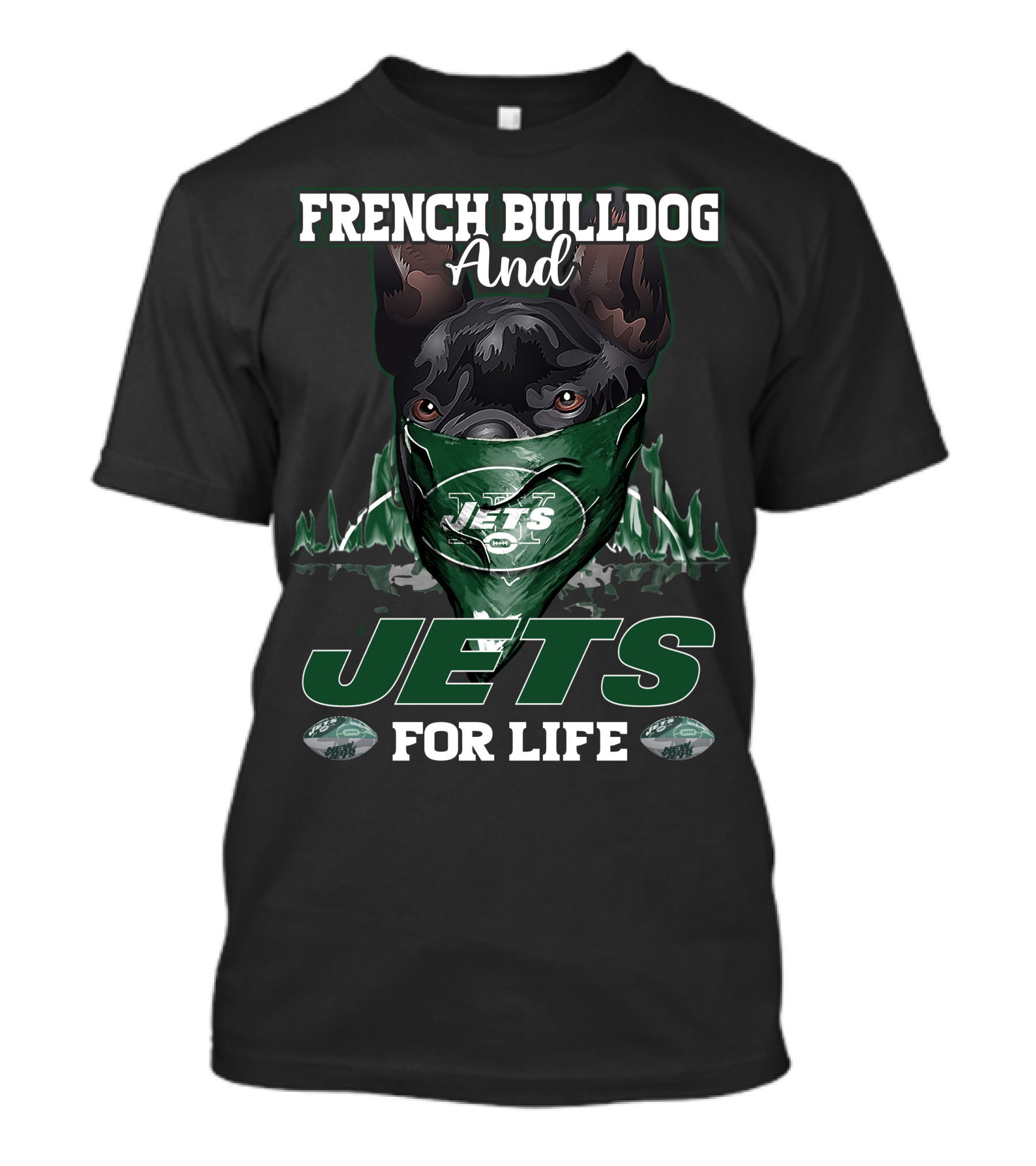 French Bulldog And Jets For Life T-Shirt