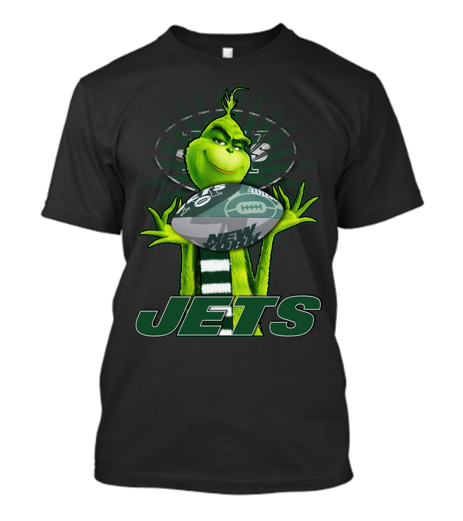 Grinch New York Jets Football Fan T-Shirt