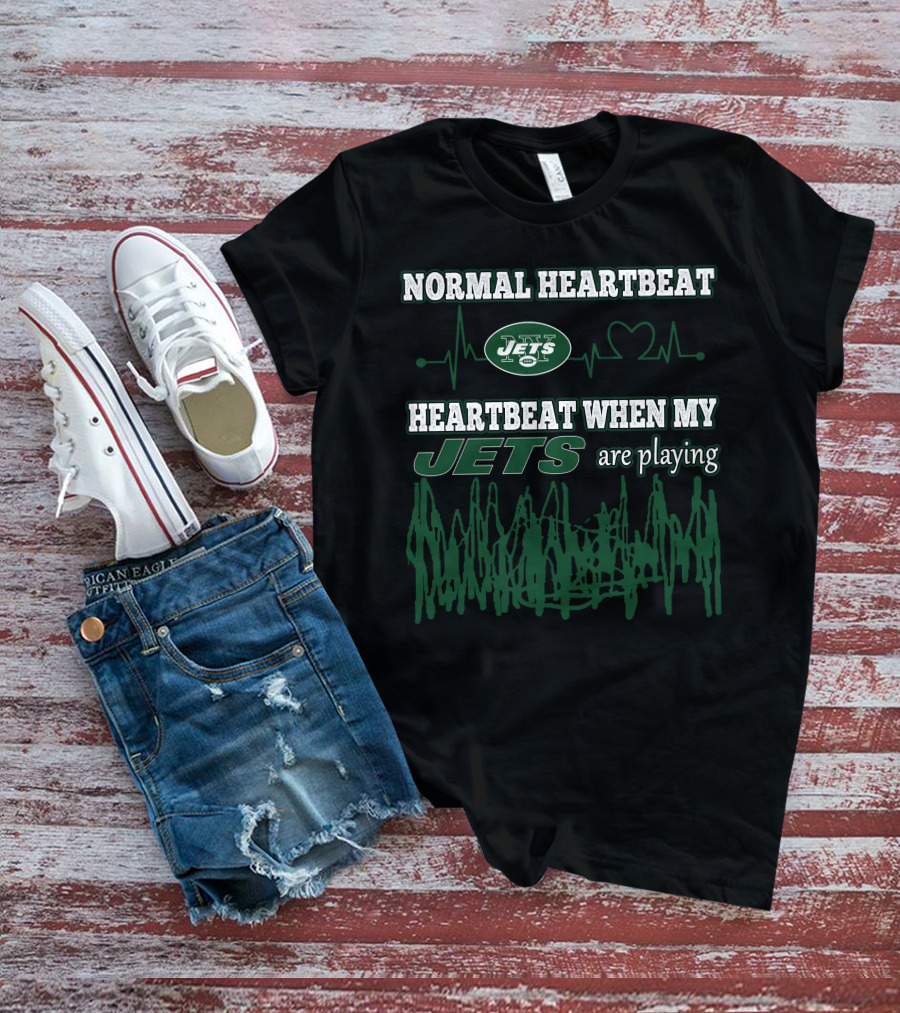 Normal Heartbeat Jets Heartbeat When My Jets Are Playing T-Shirt