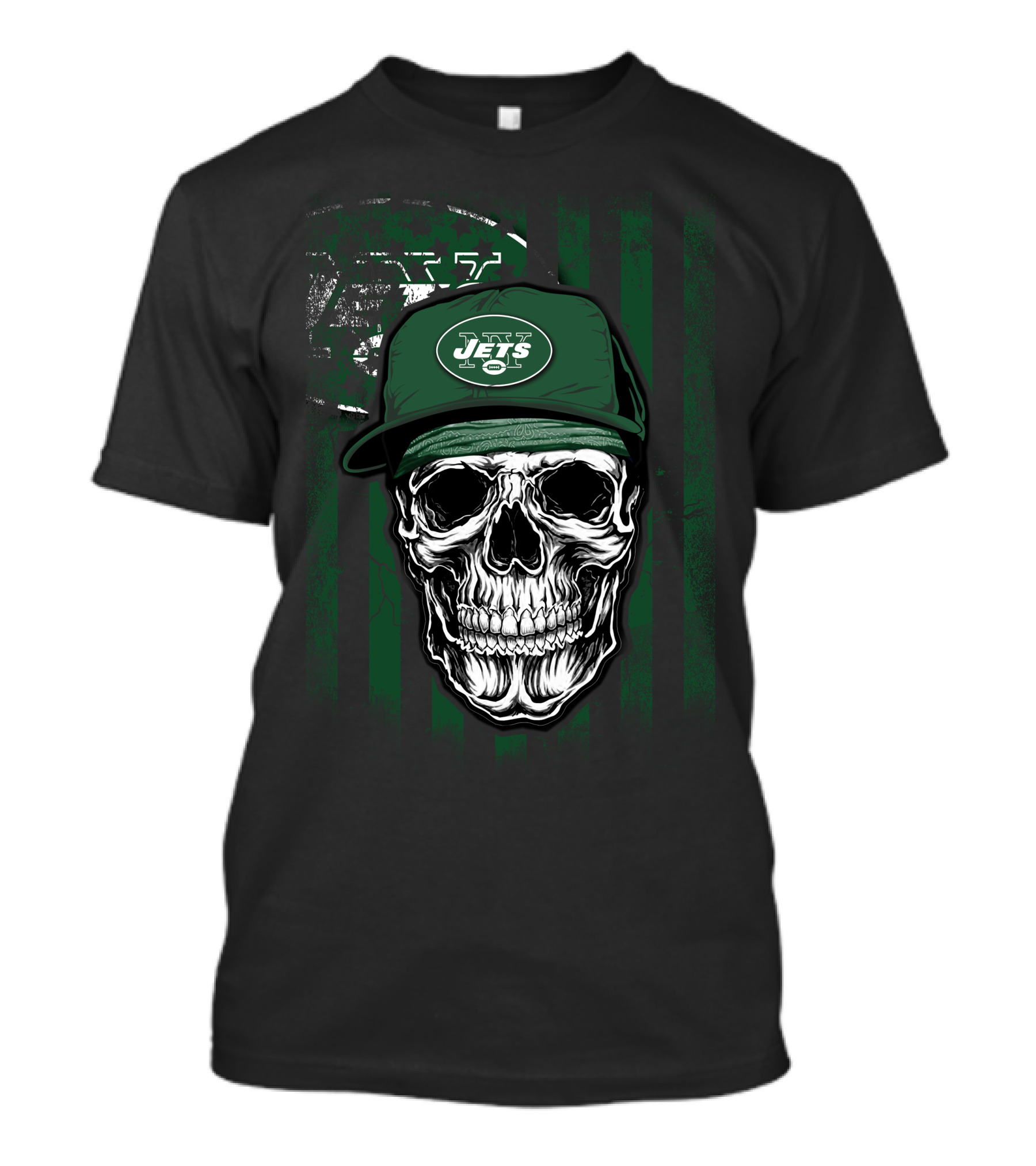 New York Jets Skull Cap T-Shirt