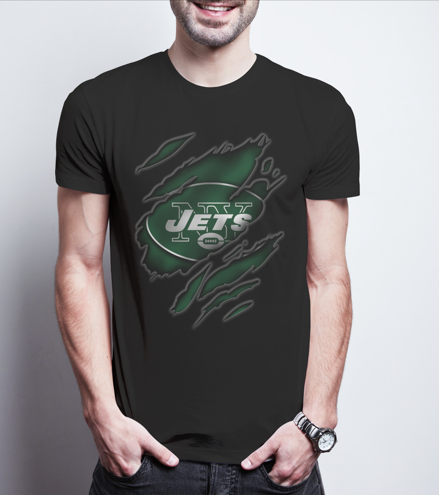 Torn V3 New York Jets Football T-Shirt