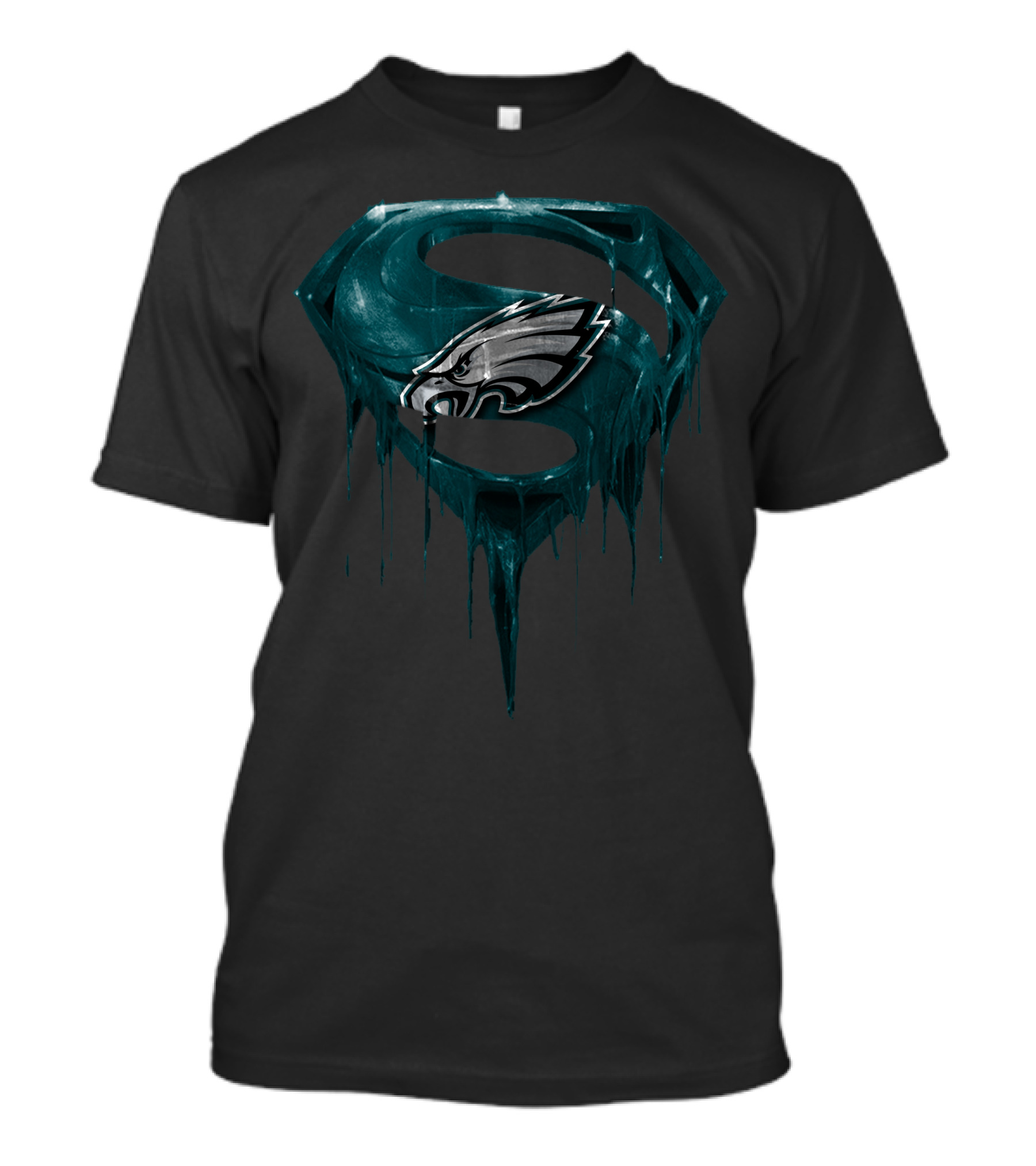 Philadelphia Eagles Superman Dripping T-Shirt