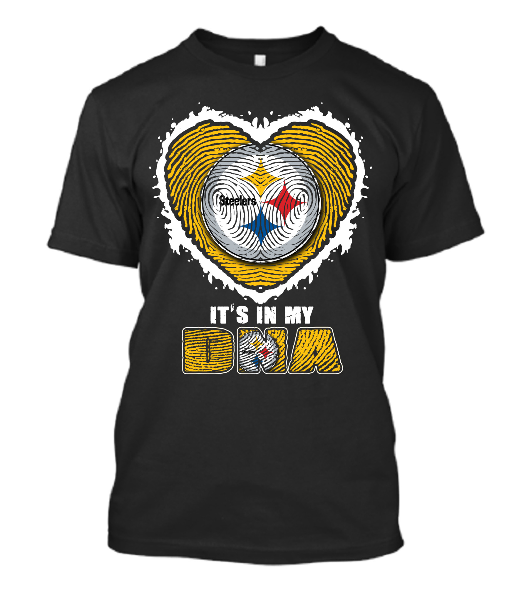It's In My DNA Pittsburgh Steelers Heart T-Shirt