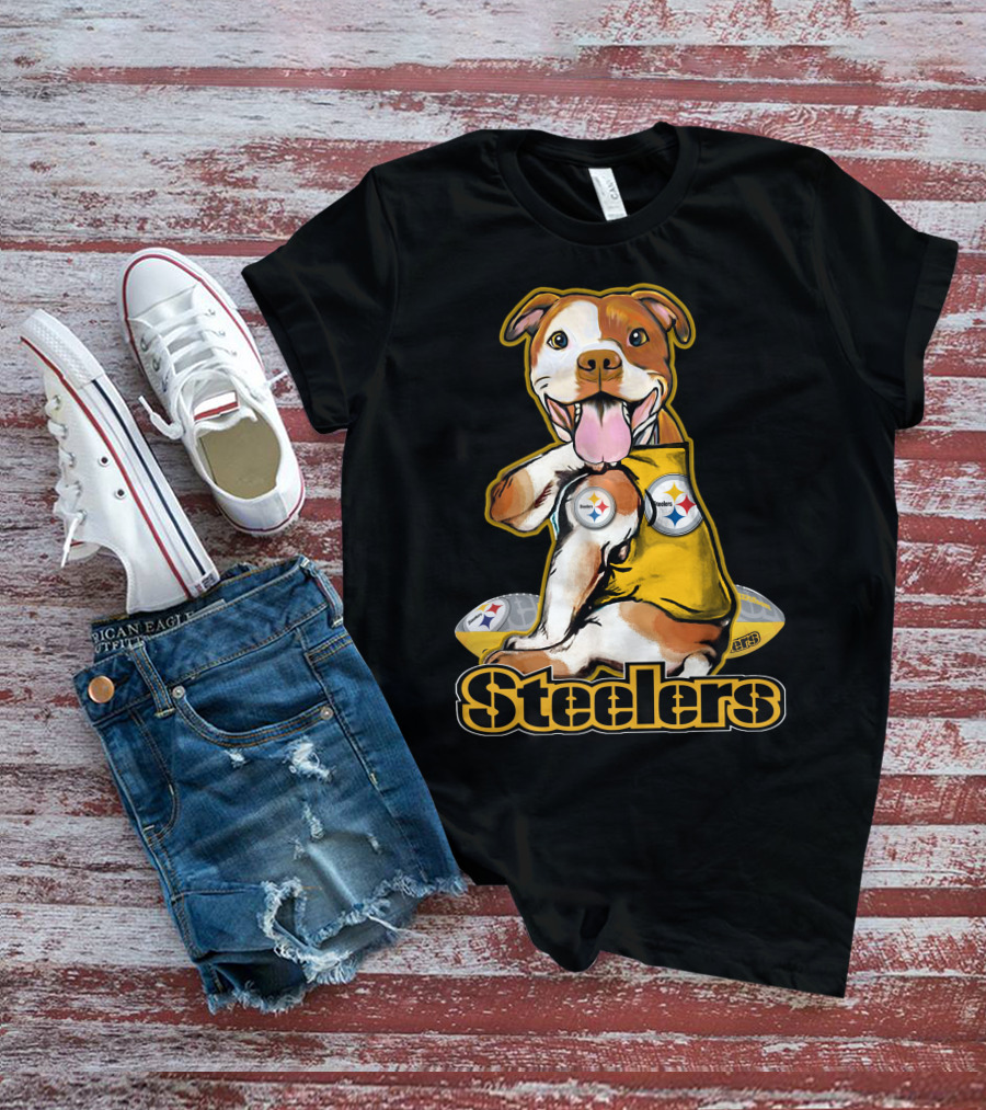Steelers Pittbull Football Fan Appreciation T-Shirt
