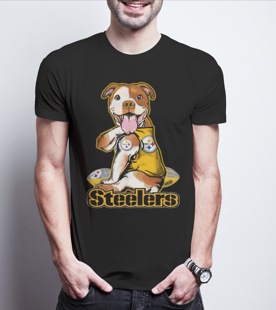 Steelers Pittbull Football Fan Appreciation T-Shirt