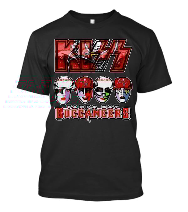 KISS Tampa Bay Buccaneers Football Fans Face Paint T-Shirt