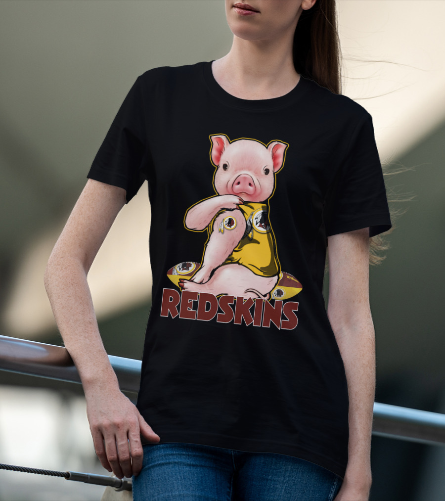Pig Redskins Football Team T-Shirt
