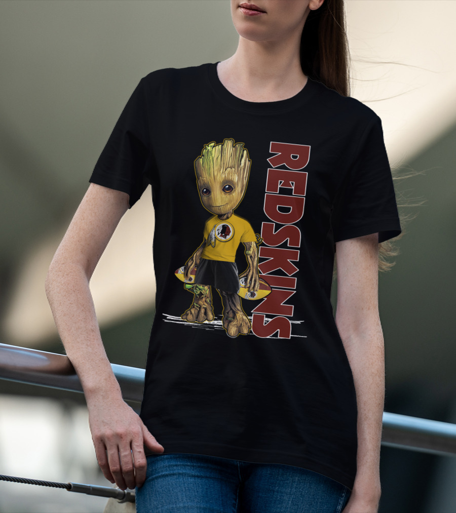 Groot V1 Washington Redskins Football Character T-Shirt
