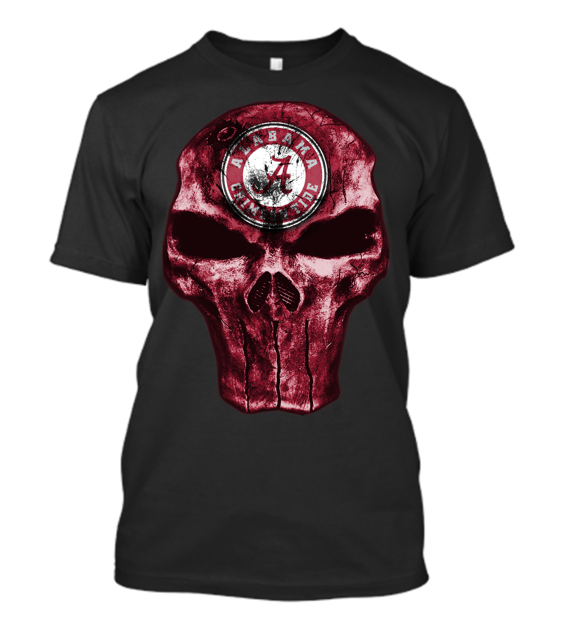 Skull Alabama Crimson Tide Плакат T-Shirt