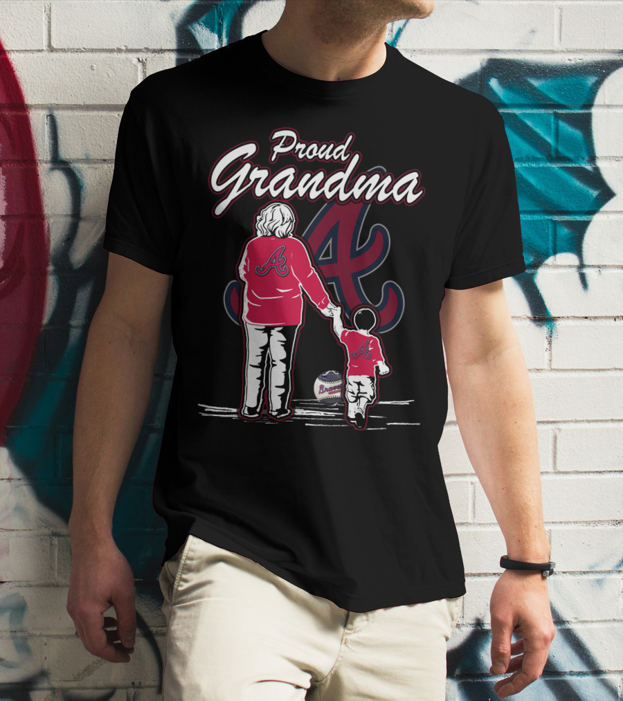 Proud Grandma Atlanta Braves T-Shirt